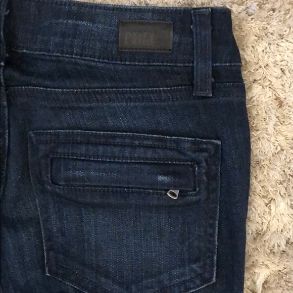 Paige Moto Zipper Detail Midlake Skinny Jean - Picture 4 of 8